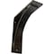 Ekena Millwork Morris Steel Bracket, Antiqued Warm Silver 3"W x 10"D x 10"H BKTM03X10X10MOAWS - alternate 1